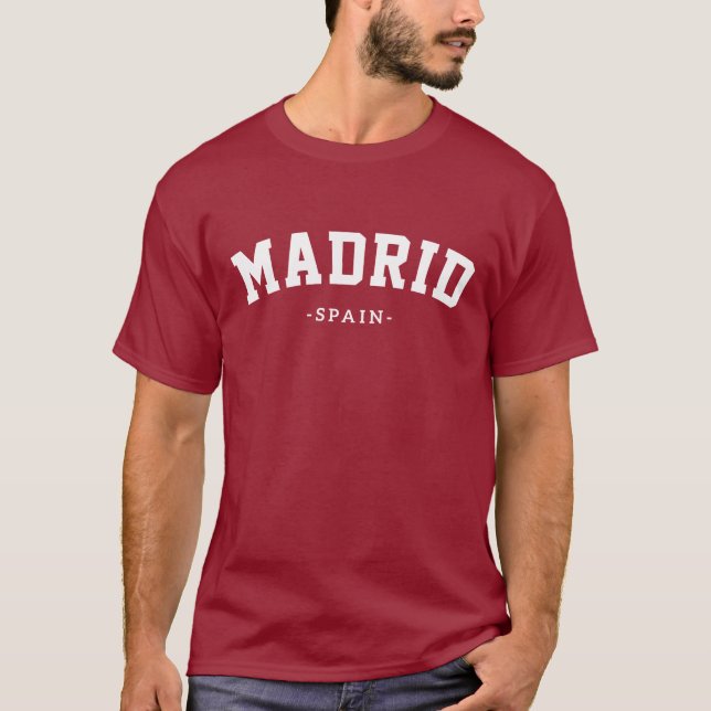 T-shirt Madrid Espagne capitale logo design (Devant)