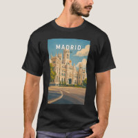 Madrid Espagne Illustration Voyage Art Rétro