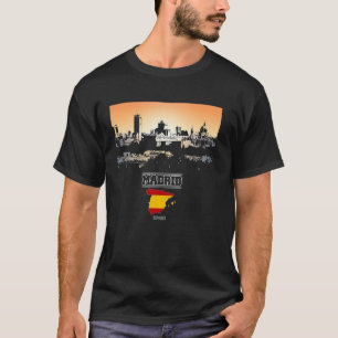 T-shirt madrid espagne Skyline Vacation Souvenir ville