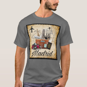 T-shirt Madrid World Travel Souvenir Destination Tr