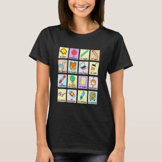 T-shirt maestra bilingue rentrée scolaire professeur d'esp