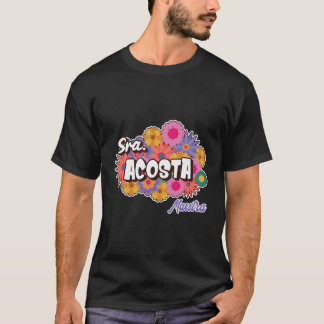 T-shirt Maestra personnalisé enseignant espagnol Sra Acost