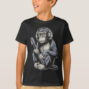 T-shirt Maestro de musique singe