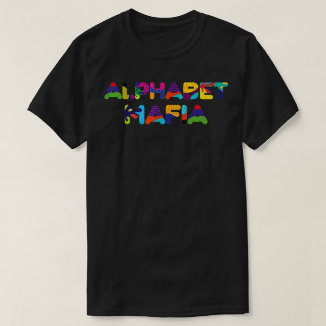 T-shirt Mafia alphabétique  (Design devant)