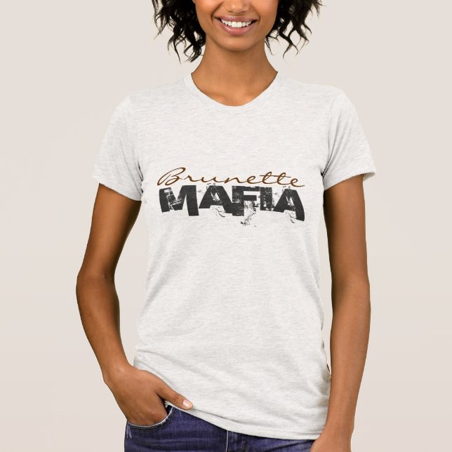 T-shirt Mafia de brune (Devant)