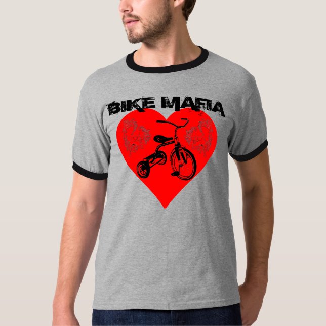 T-shirt Mafia de vélo (Devant)