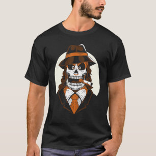 T-shirt Mafia Jour Du Crâne De La Mort Halloween Mexicain 