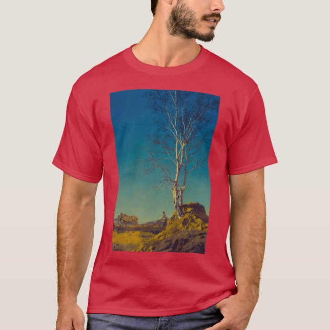 T-shirt mafield parrish art nouveau retro (Devant)