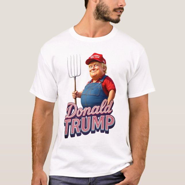 T-shirt MAGA Fork & Pitchfork - Donald Trump Tee (Devant)