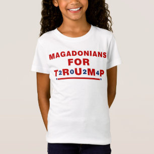 T-Shirt Magadoniens pour Trump 2024 Red Blue Star