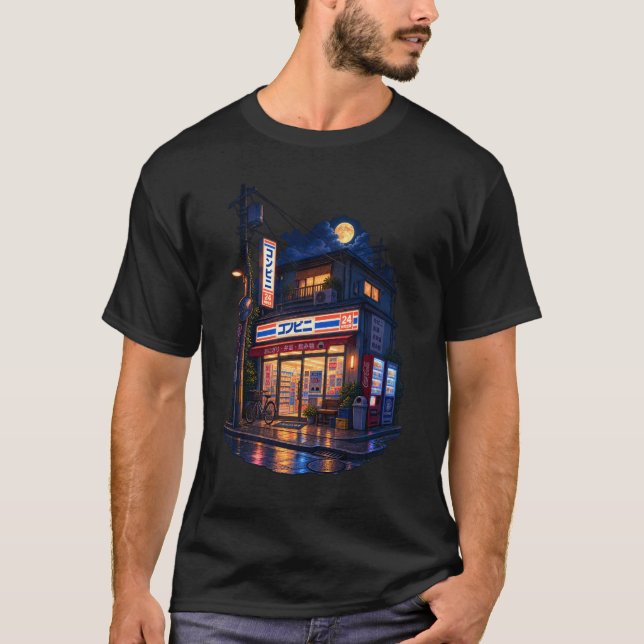 T-shirt Magasin de Convenance de Minuit (Devant)