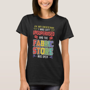 T-shirt Magasin de tissus était ouvert Couturière Tailleu