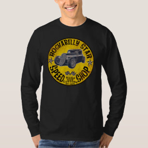 T-shirt Magasin de vitesse d'étoile de rockabilly