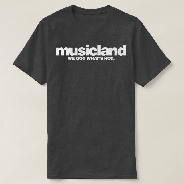 T-shirt Magasin d'enregistrement de musique à déficit rétr (Design devant)