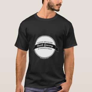 T-shirt Magasin D'Épicerie Et Sandwich En Briques Fabriqué