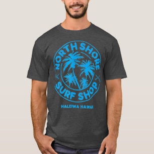 T-shirt Magasin North Shore Surf bleu rétro