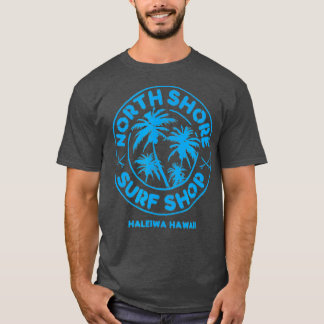 T-shirt Magasin North Shore Surf bleu rétro