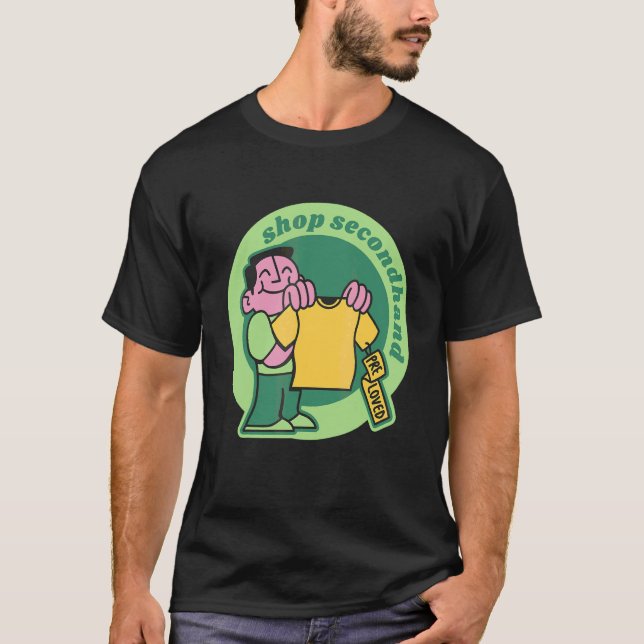T-shirt Magasinez Friperies Hippies 70s (Devant)