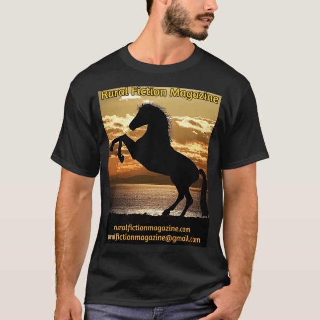 T-shirt Magazine de fiction rurale (cheval d'élevage avec  (Devant)