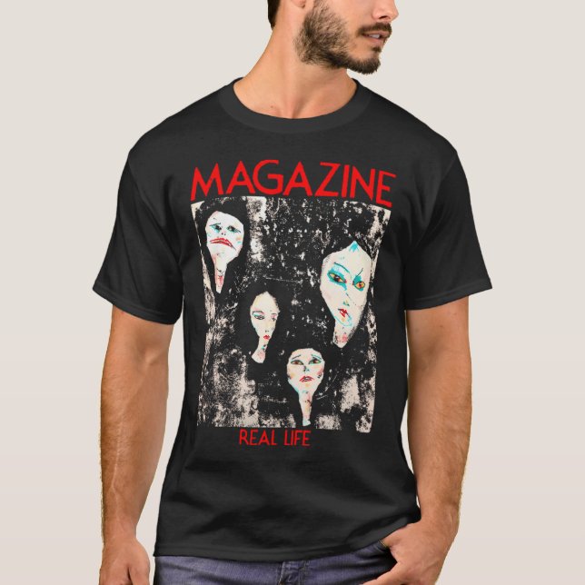 T-shirt Magazine - Real Life Premium (Devant)