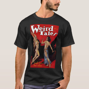 T-shirt Magazine Vintage Weird Tales sang doré