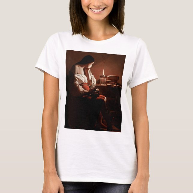 T-shirt Magdalene avec la flamme fumante, La Tour (Devant)
