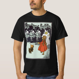 T-shirt Mage de l'Oz Dorothy Toto Glinda Munchkins Vintage