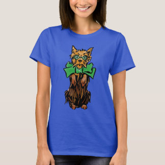 T-shirt Mage de l'Oz vintage Toto Chien avec un nœud vert