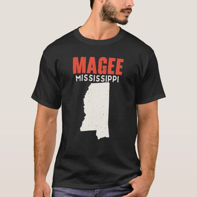 T-shirt Magee Mississippi USA State America Travel Mississ (Devant)