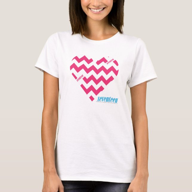 T-shirt Magenta 3 de zigzag (Devant)