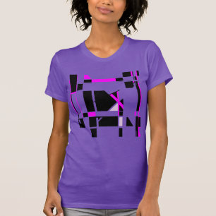 T-shirt Magenta Black Jameboard Géométrique MCM