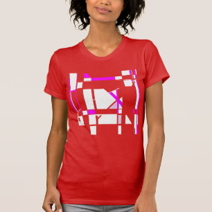 T-shirt Magenta Blanc Jameboard Géométrique MCM
