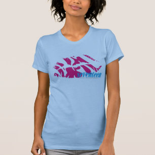 T-shirt Magenta de zèbre