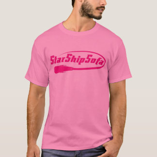 T-shirt Magenta des textes de StarShipSofa sur le rose