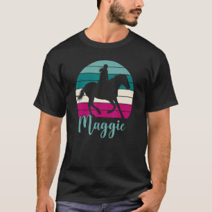 T-shirt Maggie Nom Equestrian Maggie Horse Girl