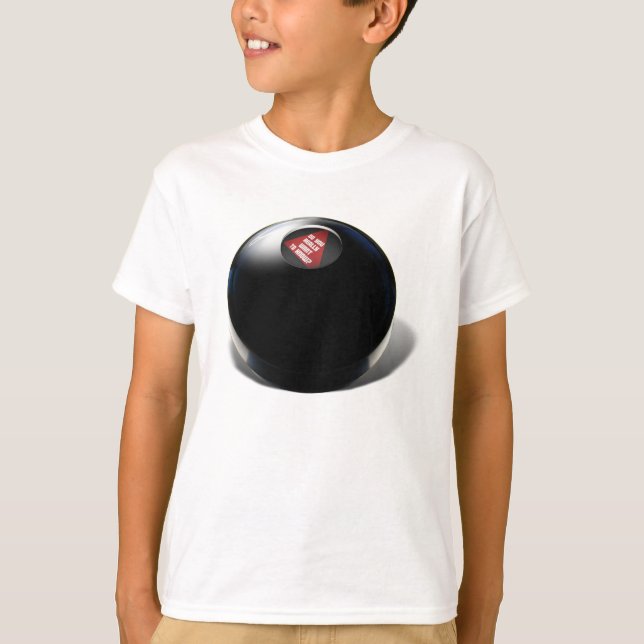 T-shirt Magic 8 Ball dit, "Voulez-vous vraiment savoir ?" (Devant)