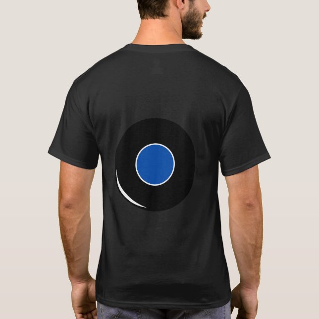 T-shirt Magic 8 Ball (Entrez Votre Propre Réponse) (Dos)