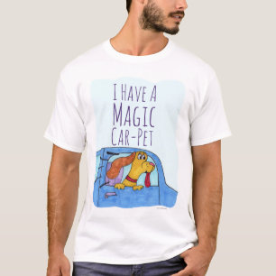 T-shirt Magic Car Pet Drôle Drôle Cartoon Slogan