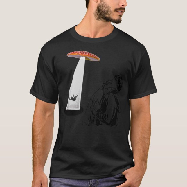 T-shirt Magic Champignons Psychédélique - Psilocybin Cuben (Devant)