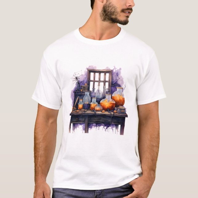 T-shirt Magic Halloween idée cadeau équipement de laborato (Devant)