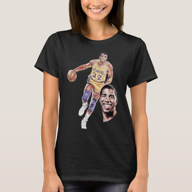 T-shirt Magic Johnson Art Graphic (Devant)