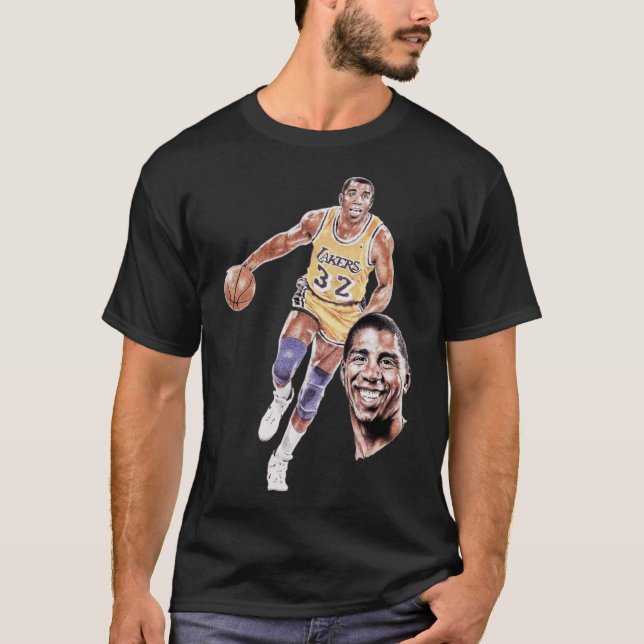 T-shirt Magic Johnson Art Graphic (Devant)