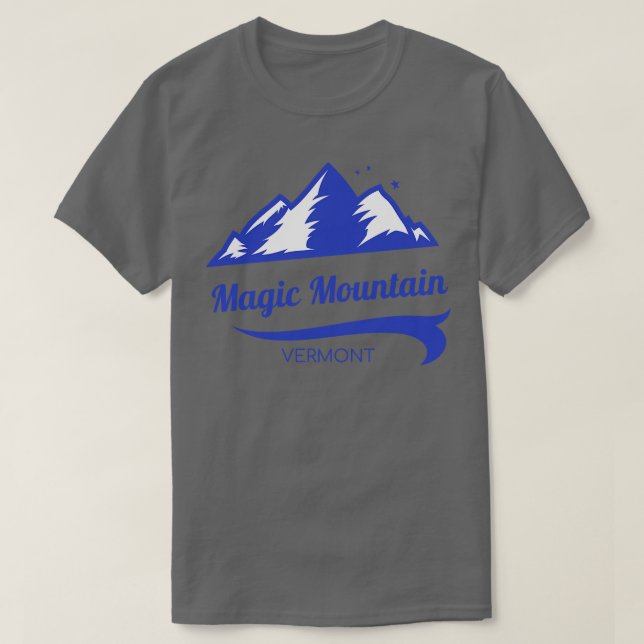 T-shirt Magic Mountain ski Vermont 1 (Design devant)