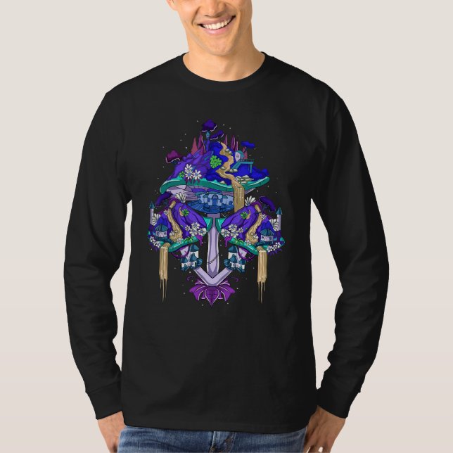 T-shirt Magic Mushroom House Inspiré Champignons Royaume R (Devant)