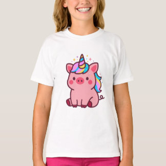 T-Shirt Magic Piglet-Unicorn pour enfants
