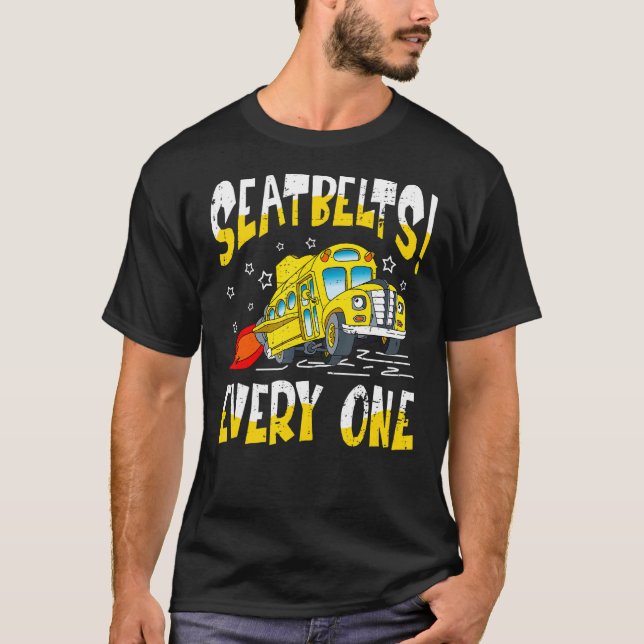 T-shirt Magic School Bus Rocket Bus Conducteur Ceintures d (Devant)
