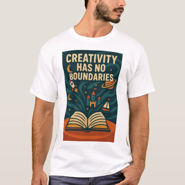T-shirt Magical Book Fantasy Illustration (Devant)