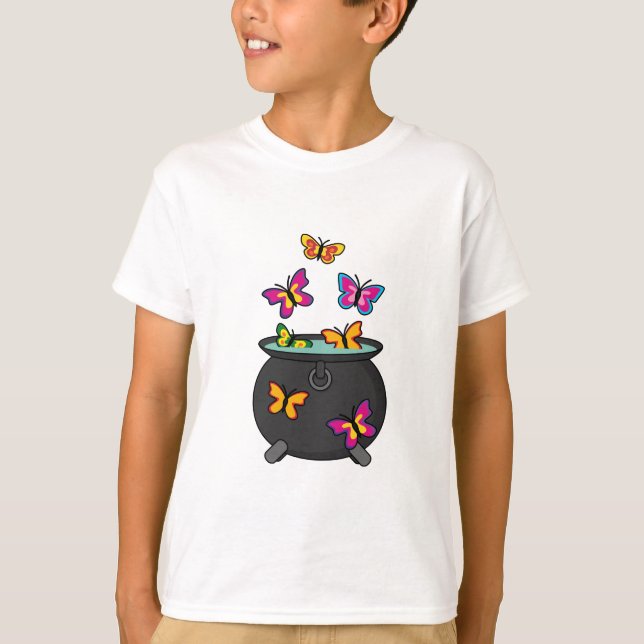 T-shirt Magical Butterflies from a cauldron (Devant)