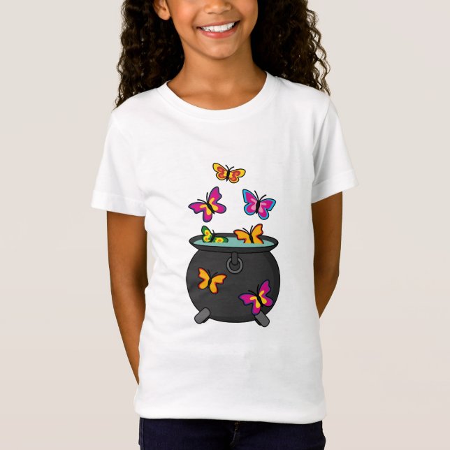T-Shirt Magical Butterflies from a cauldron (Devant)