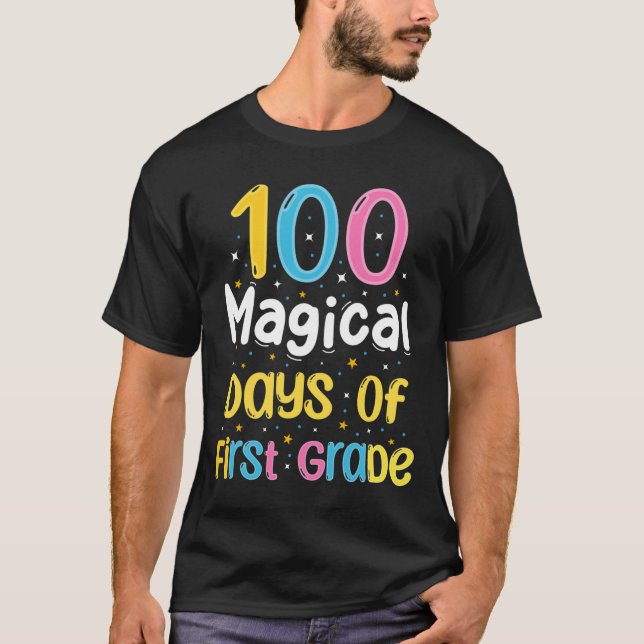 T-shirt Magical Days Of First Grade 100th Day Of School Te (Devant)